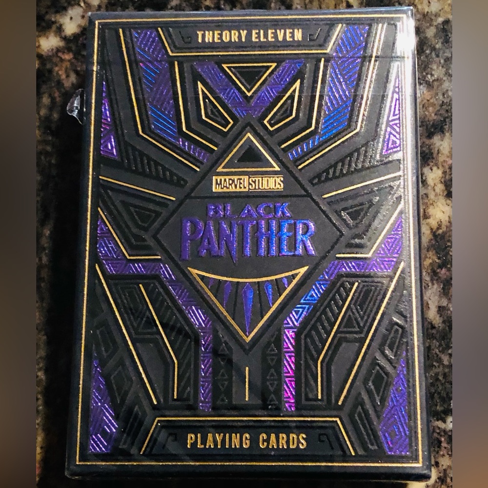 Collector’s Playing Cards, Theory Eleven, Black Panther, Marvel Studios NWT